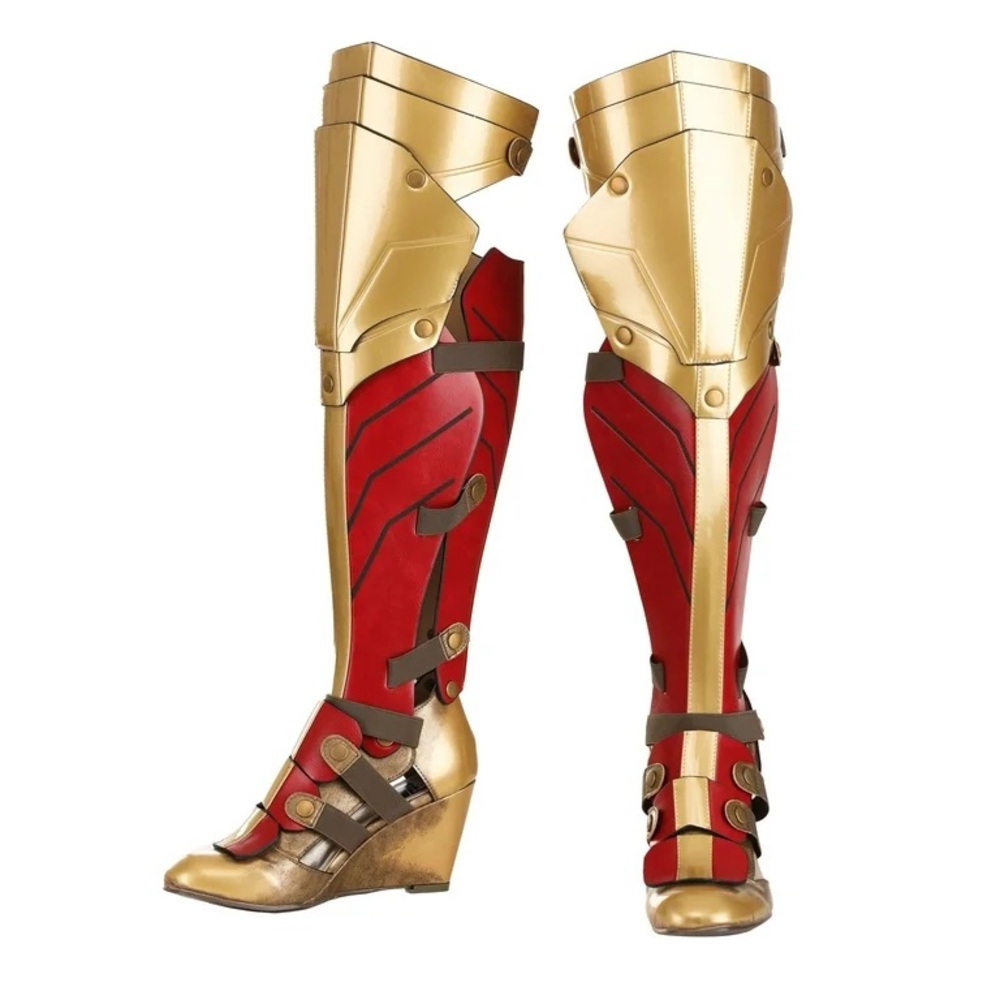 Wonder Woman boots with removable leg coverings